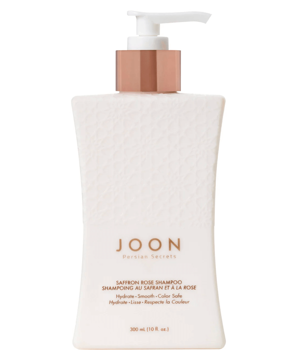 JOON shampoo bottle with pump on a white background